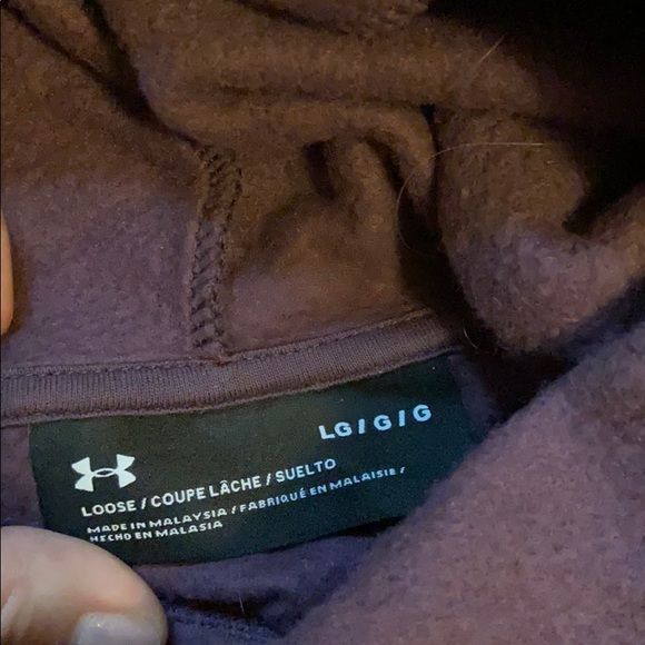 purple under armour hoodie - Picture 3 of 3